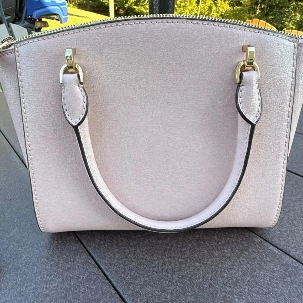 Michael Kors Selma top handle bag pink card holder small wallet light pink - Picture 11 of 12